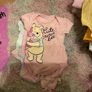 4 Pairs of 6-9 Month Short Sleeve Onesies